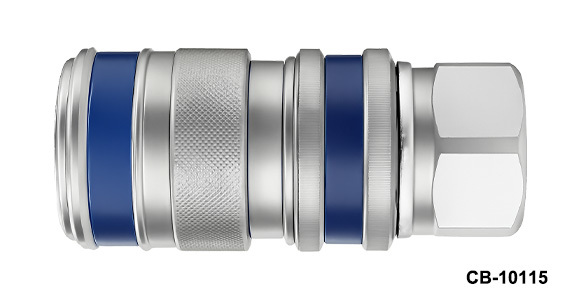 CB-10115 female quick coupling – high pressure connector with hardened steel body