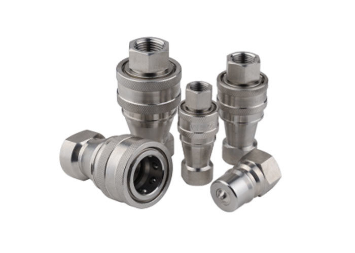 ISO7241B SS Otwarty typ zamknięty Hydraulic Quick Coupler BSP Thread