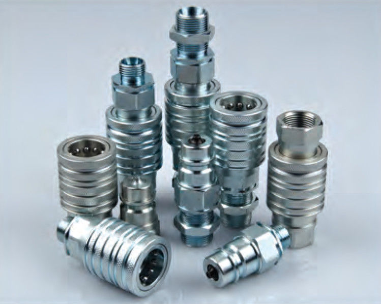 Ball Valves Type ISO 5675 Coupler Steel Hydraulic Quick Coupling For Construction